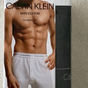 3 Pack Calvin Klein Men’s Knit Boxers Size L 100% Cotton, Black, New in Box